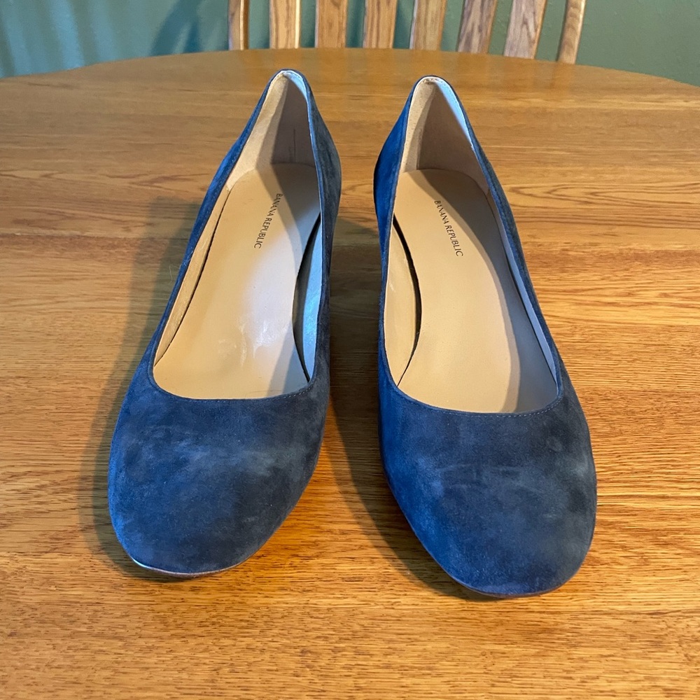 Blue Suede Heels